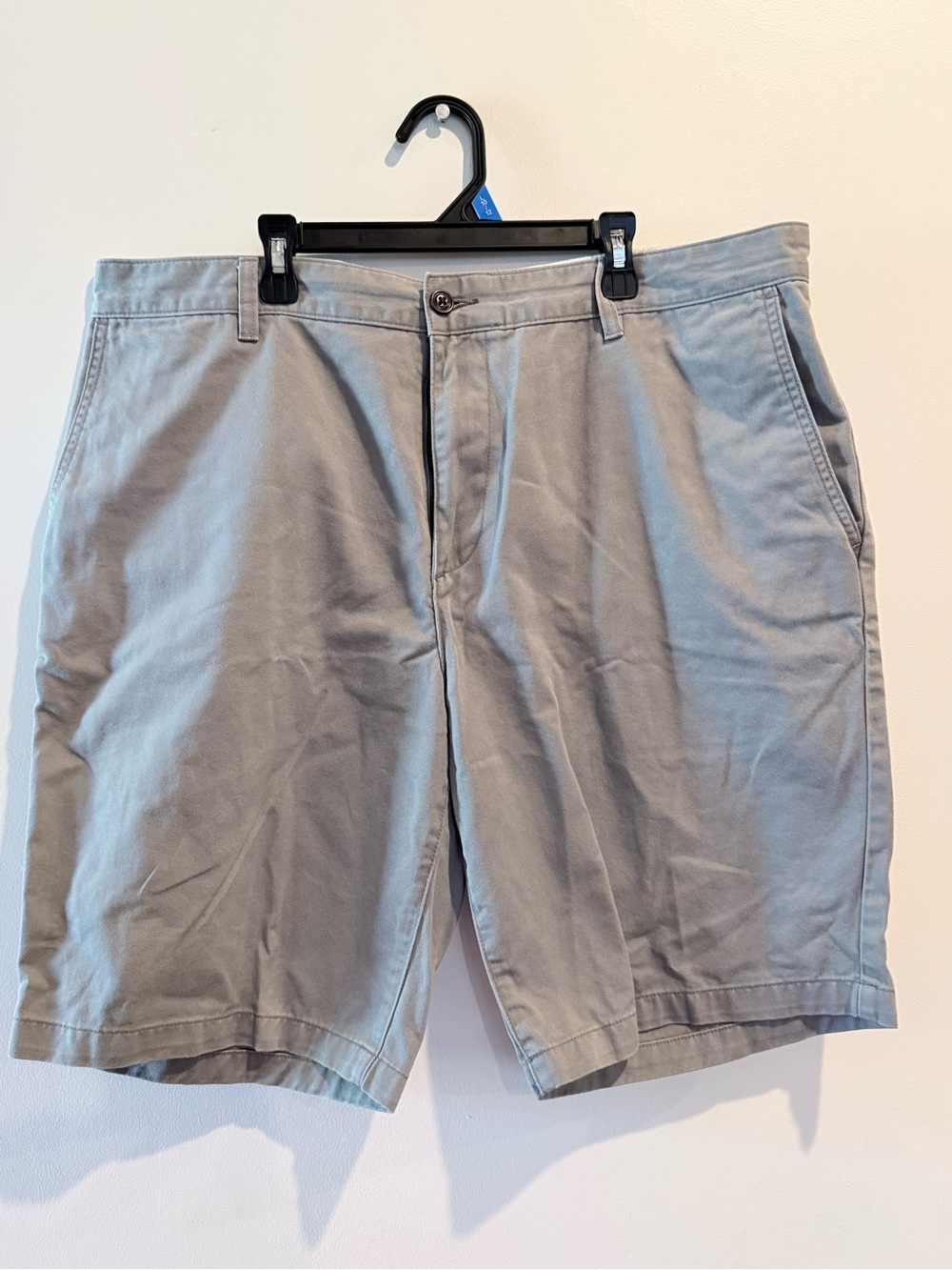 Dockers Light Gray Flat-Front Men's Shorts